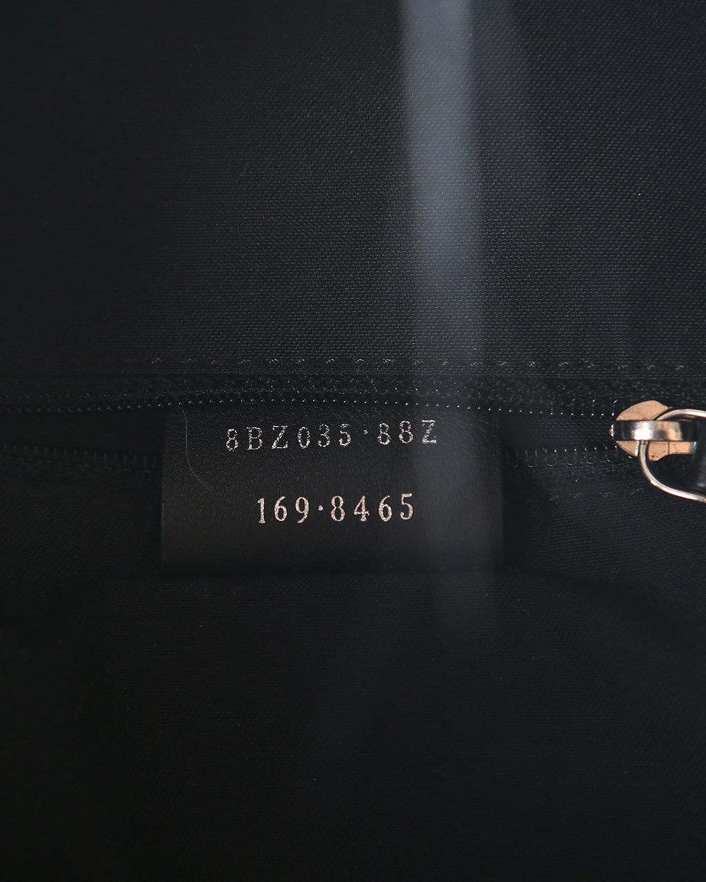 FENDI Black Nylon, Leather, and Fur Monster Eyes Backpack