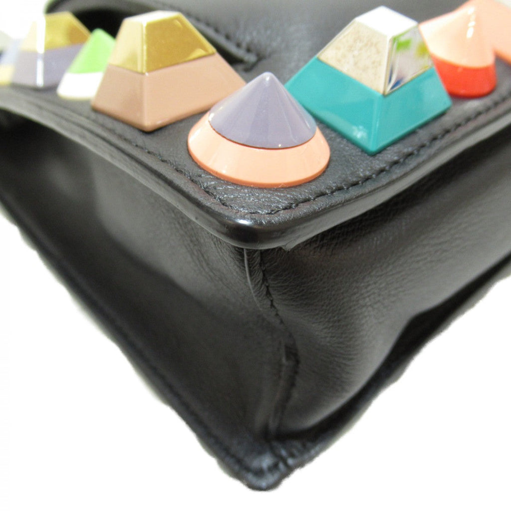 Fendi Studded Leather Crossbody Bag - '10s
