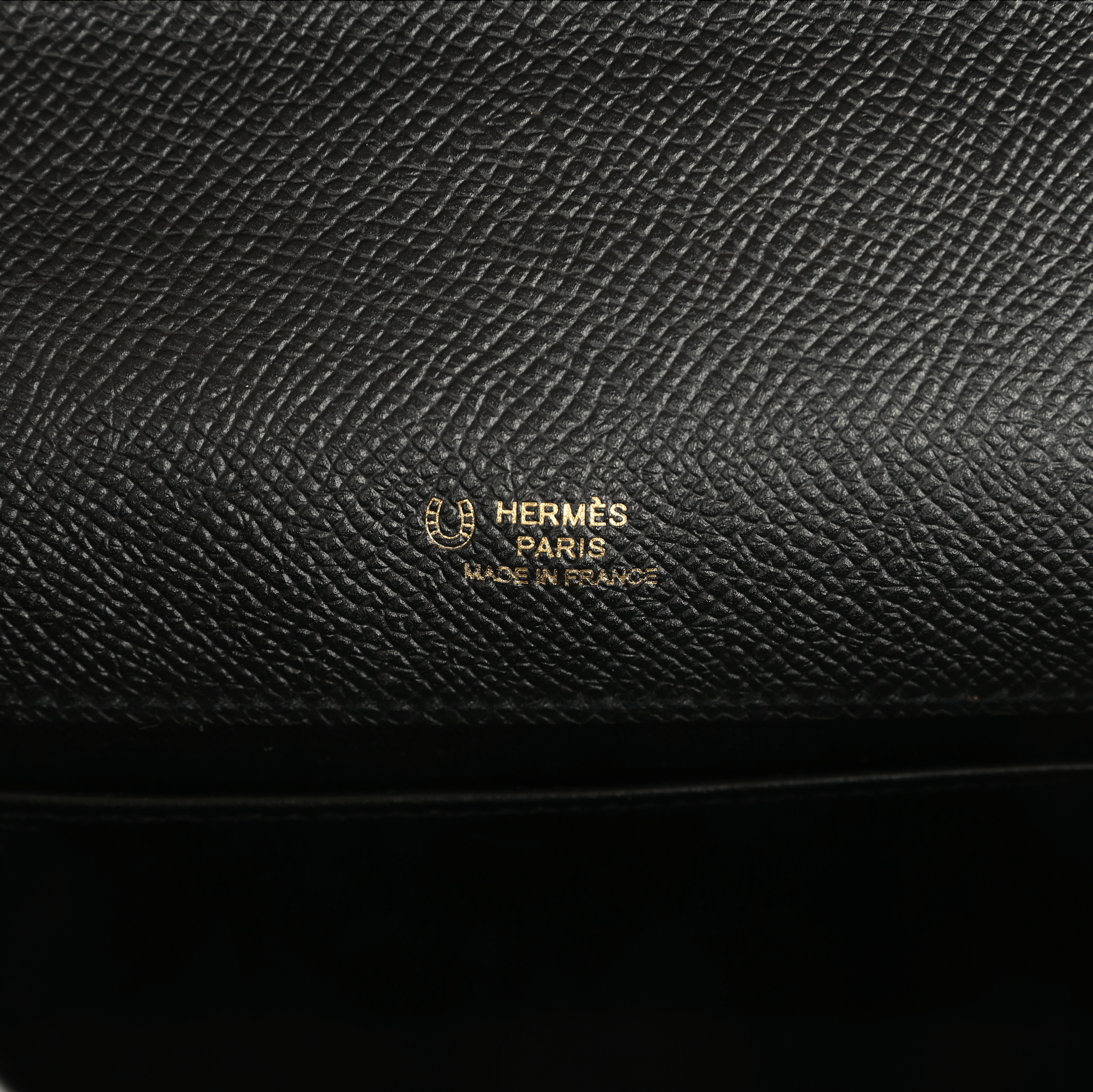 Hermes Special Order (HSS) Kelly Pochette Black Epsom Gold Hardware