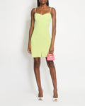 Chanel Vintage 97P Lime Green Mini Dress with Pocket Detail Size FR 38 (UK 10)