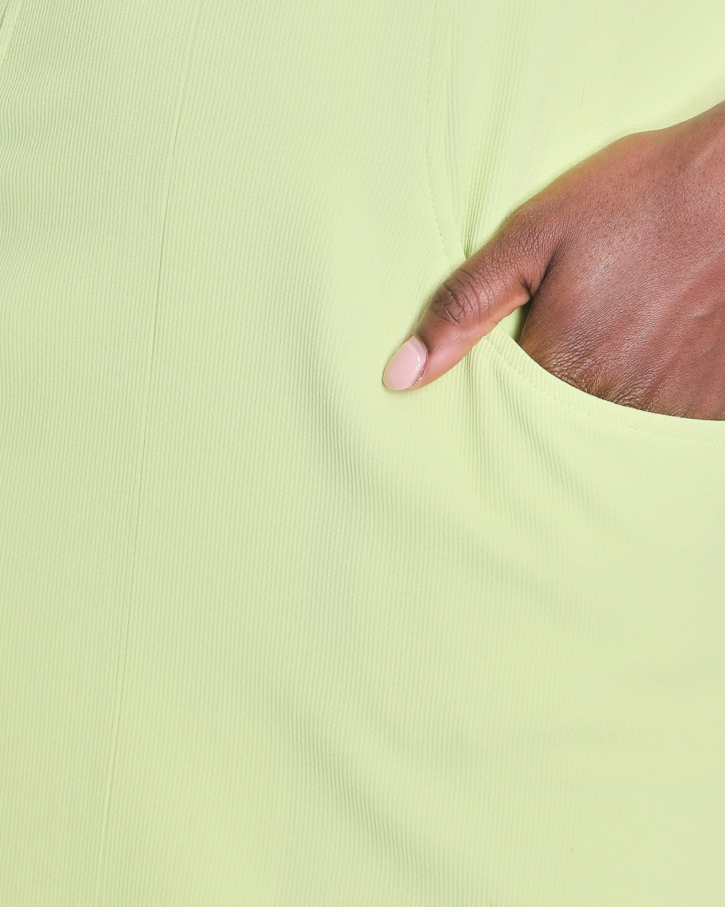 Chanel Vintage 97P Lime Green Mini Dress with Pocket Detail Size FR 38 (UK 10)