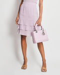 *HOT VINTAGE* Chanel Vintage 98C Lilac Tiered Midi Skirt Size FR 38 (UK 10)