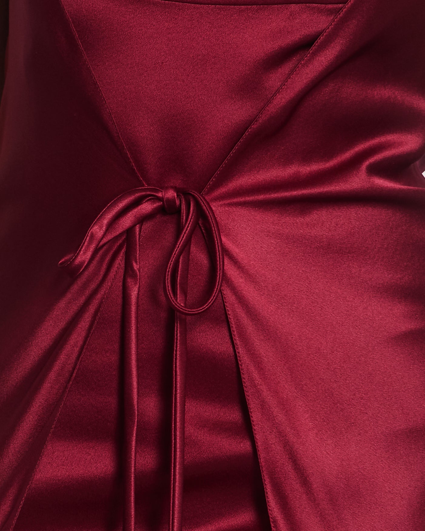 Chanel Vintage 98A Burgundy Silk Wrap Dress Size FR 38 ( UK 10)