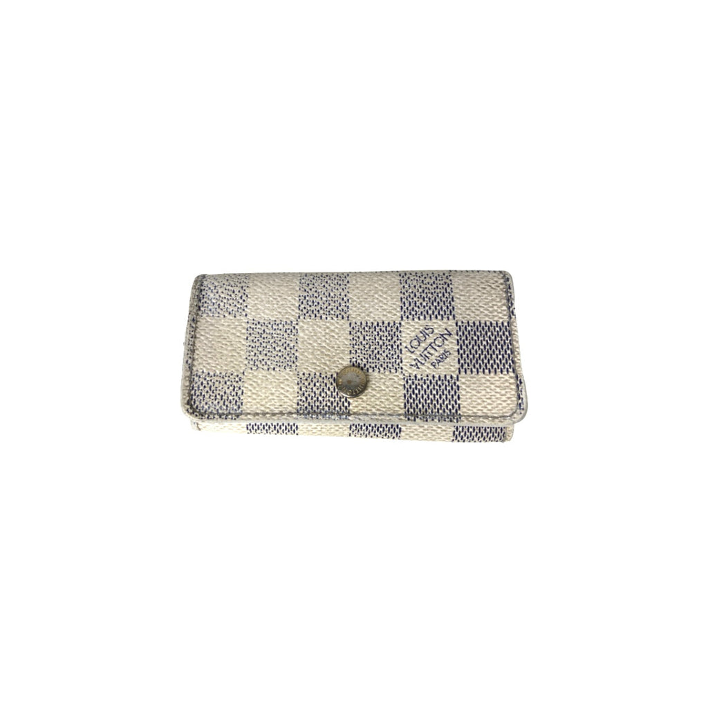 Louis Vuitton 4 Key Holder Damier Azur