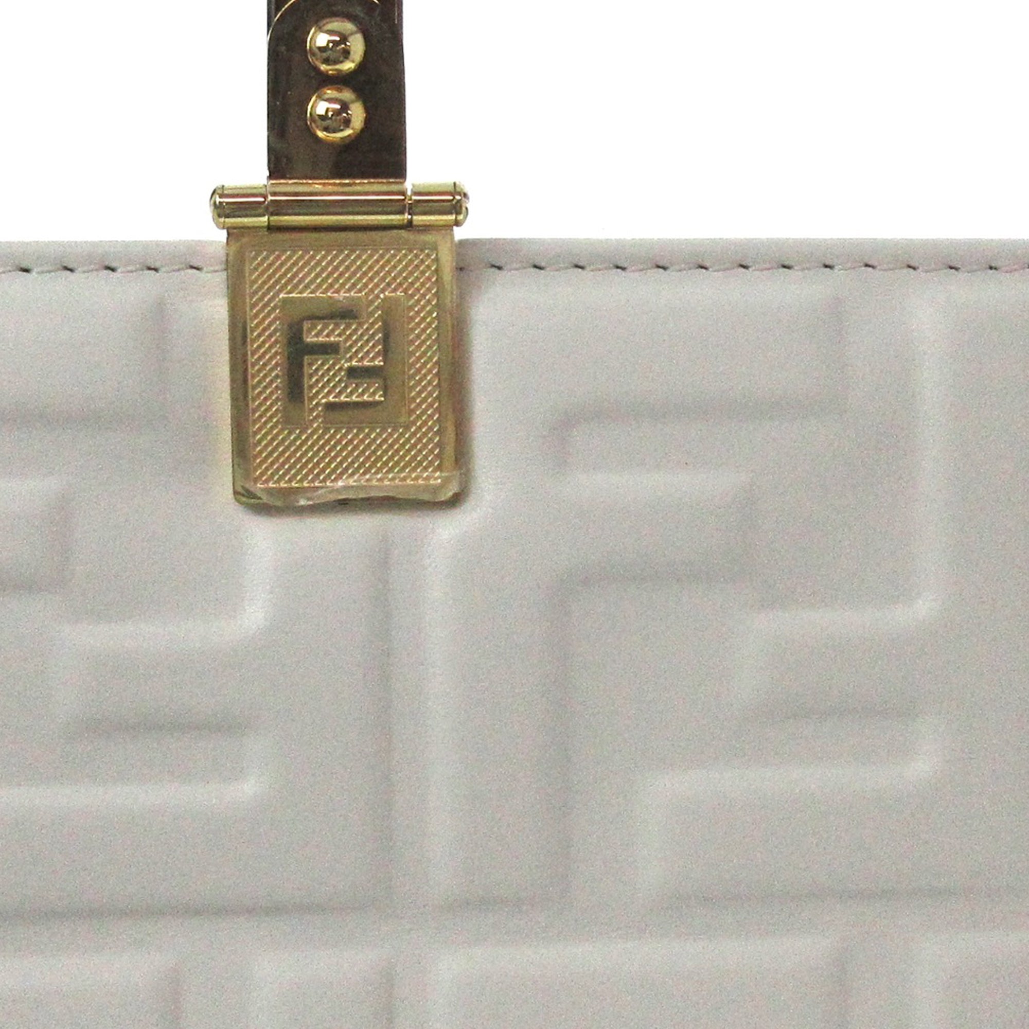 FENDI Medium Embossed Zucca Sunshine Shopper Tote Satchel