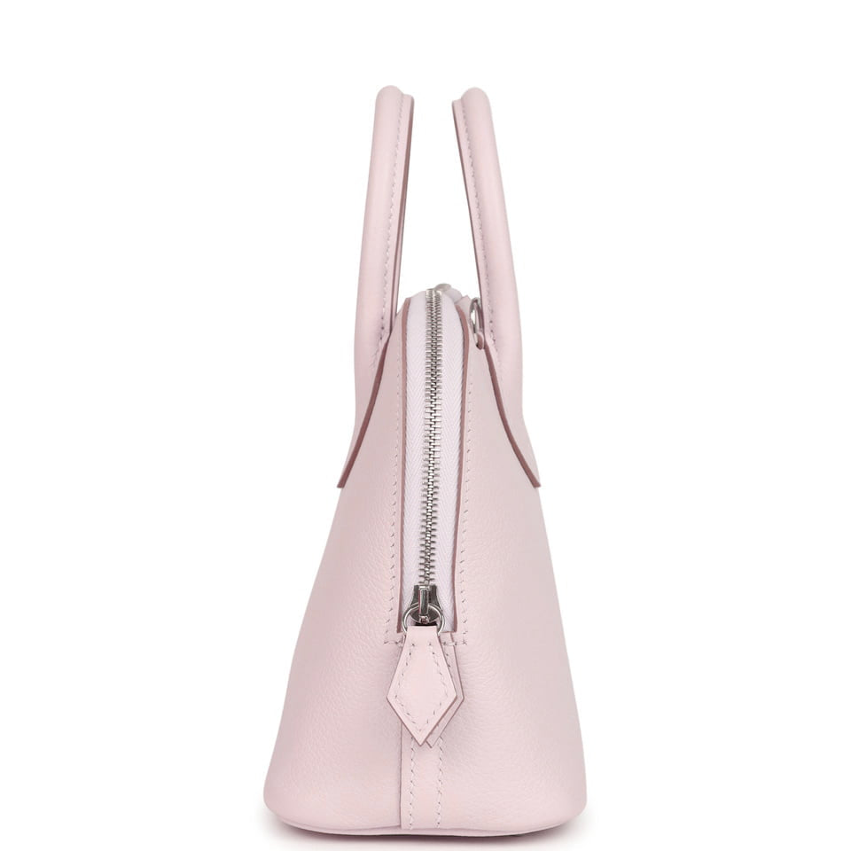Hermes 1923 Bolide Mini Mauve Pale Verso Evercolor Palladium Hardware
