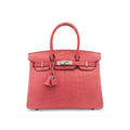 Hermes Birkin 30 Alligator Matte Bougainvillier Palladium Hardware