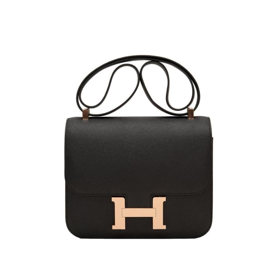 Hermes Constance Mini Epsom Noir Gold Hardware