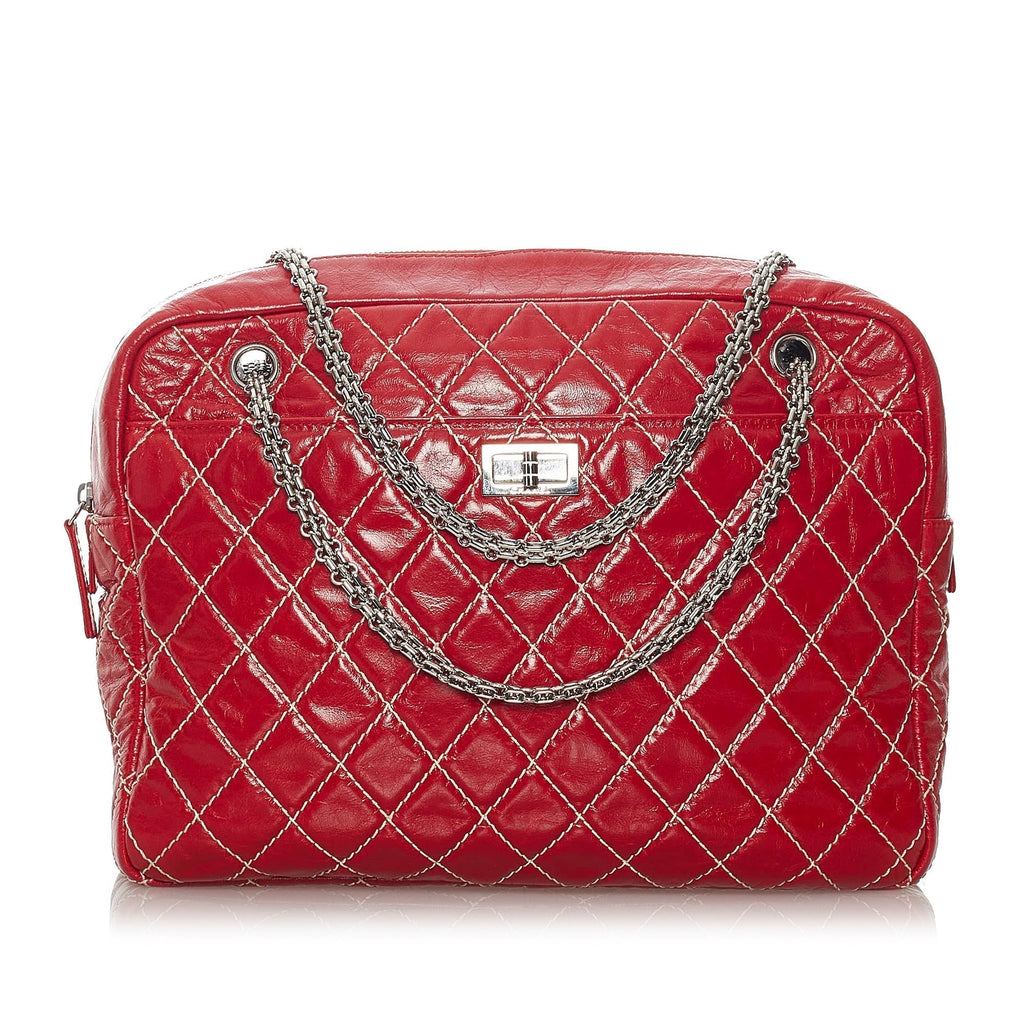 Chanel Reissue Shoulder Bag Red Quilted Lambskin