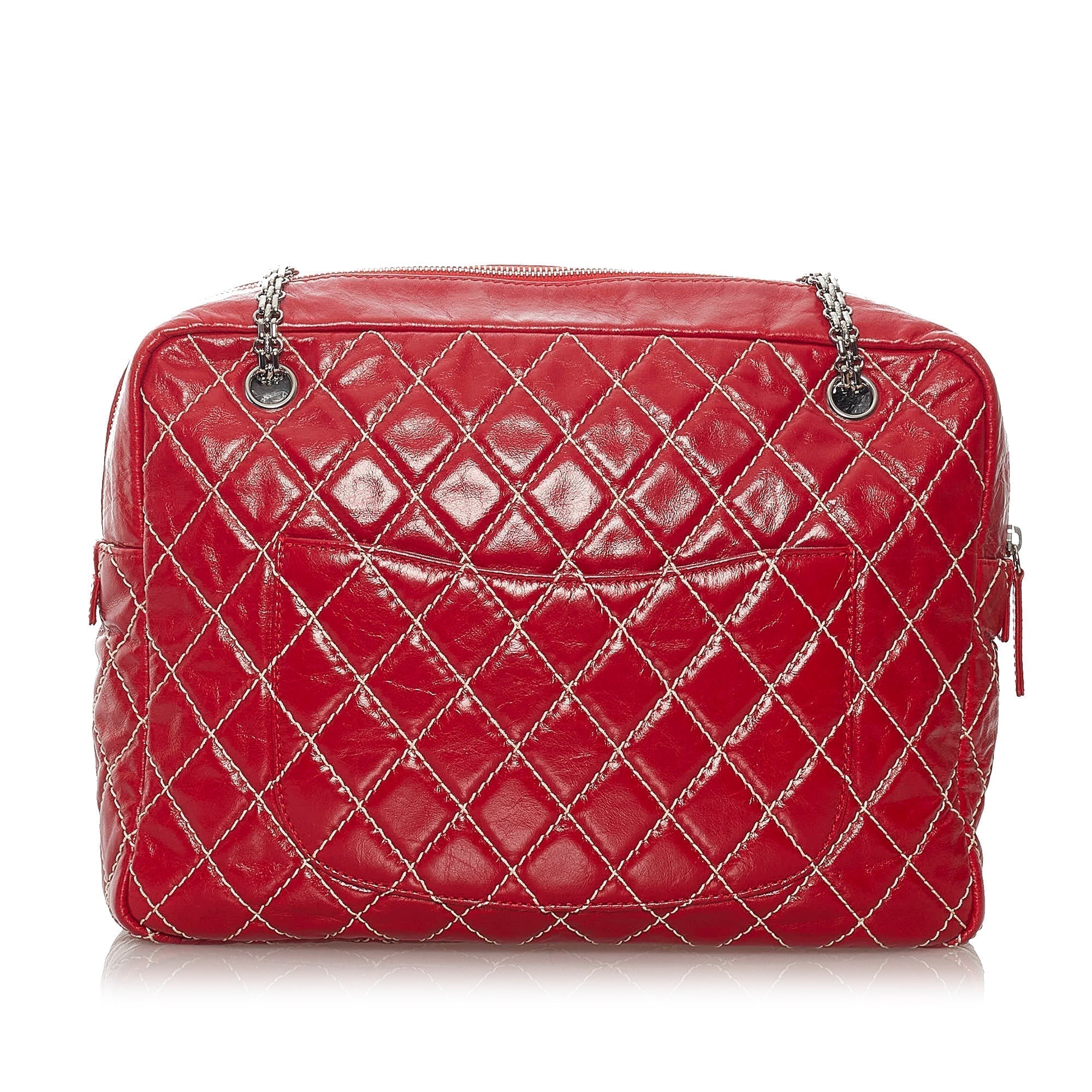 Chanel Reissue Shoulder Bag Red Quilted Lambskin
