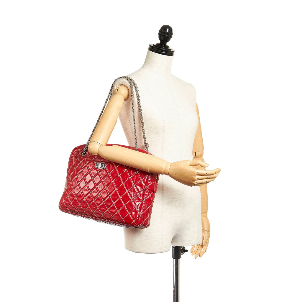 Chanel Reissue Shoulder Bag Red Quilted Lambskin