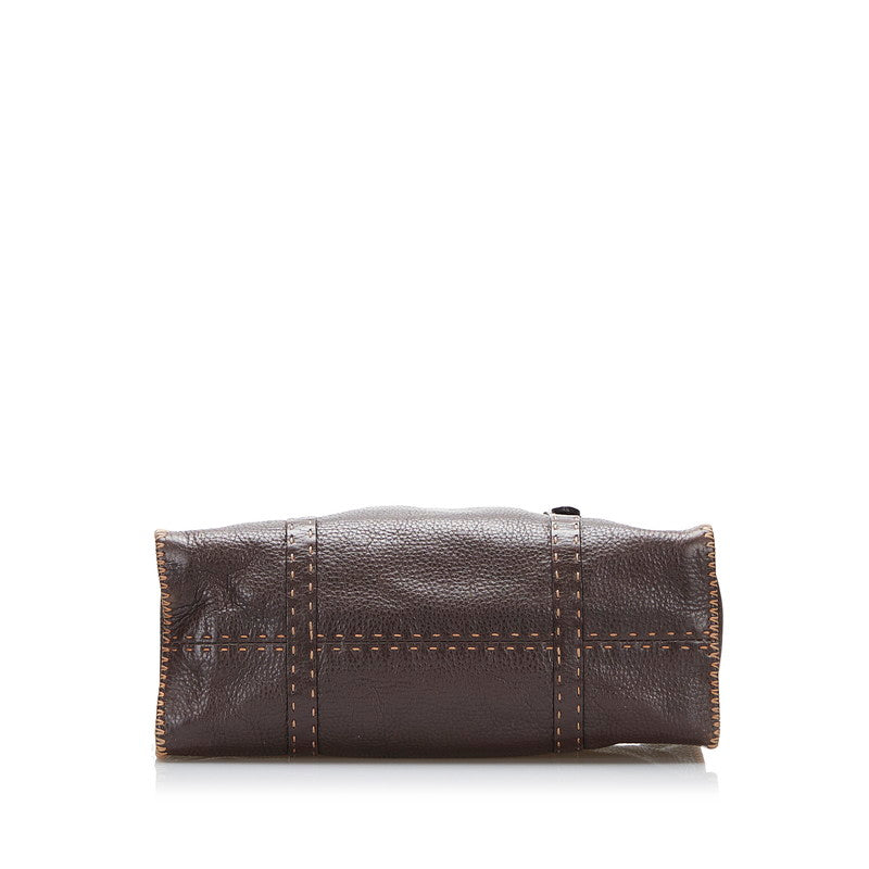 Fendi Leather Shoulder Bag - '10s