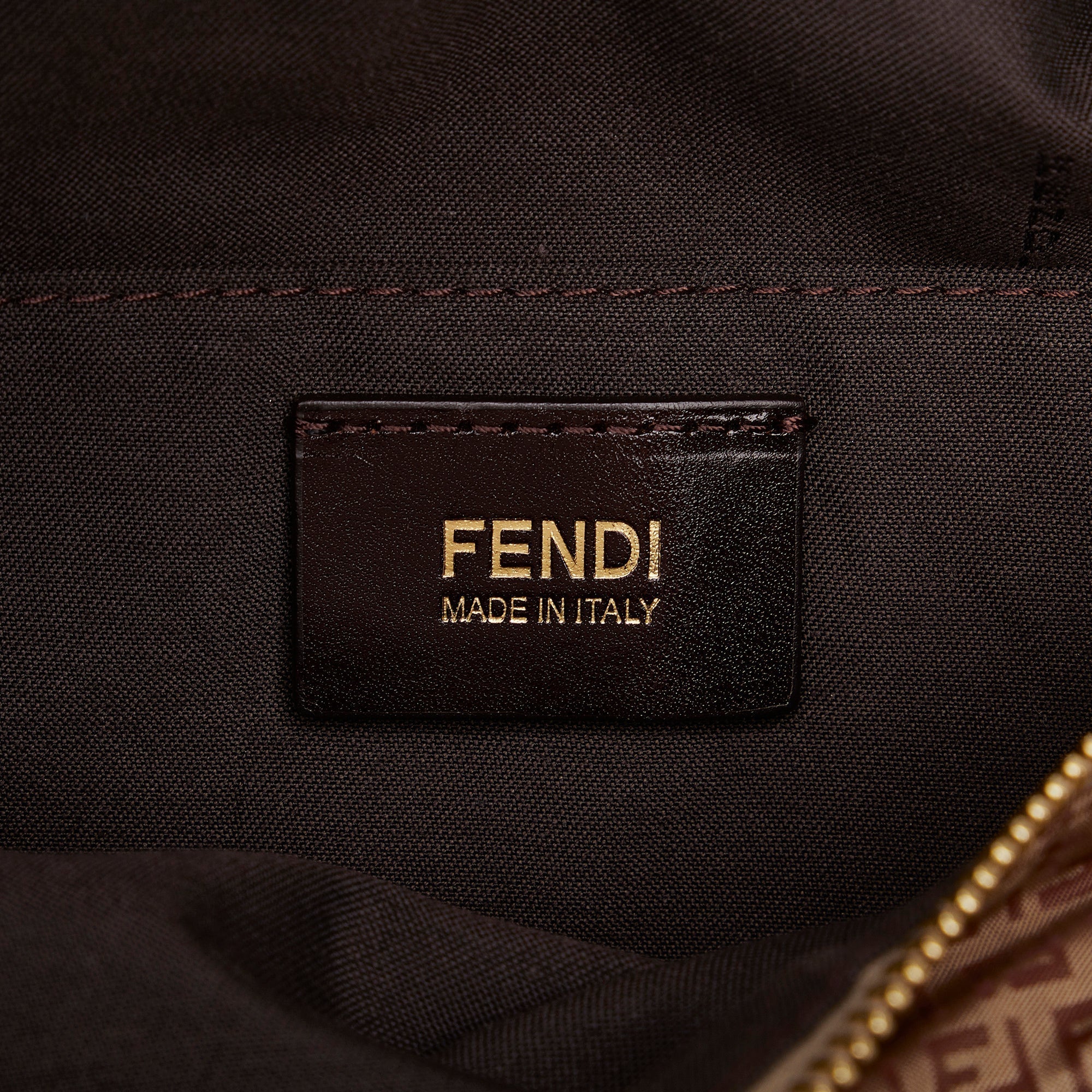 FENDI Micro Zucchino Nylon Shoulder Bag