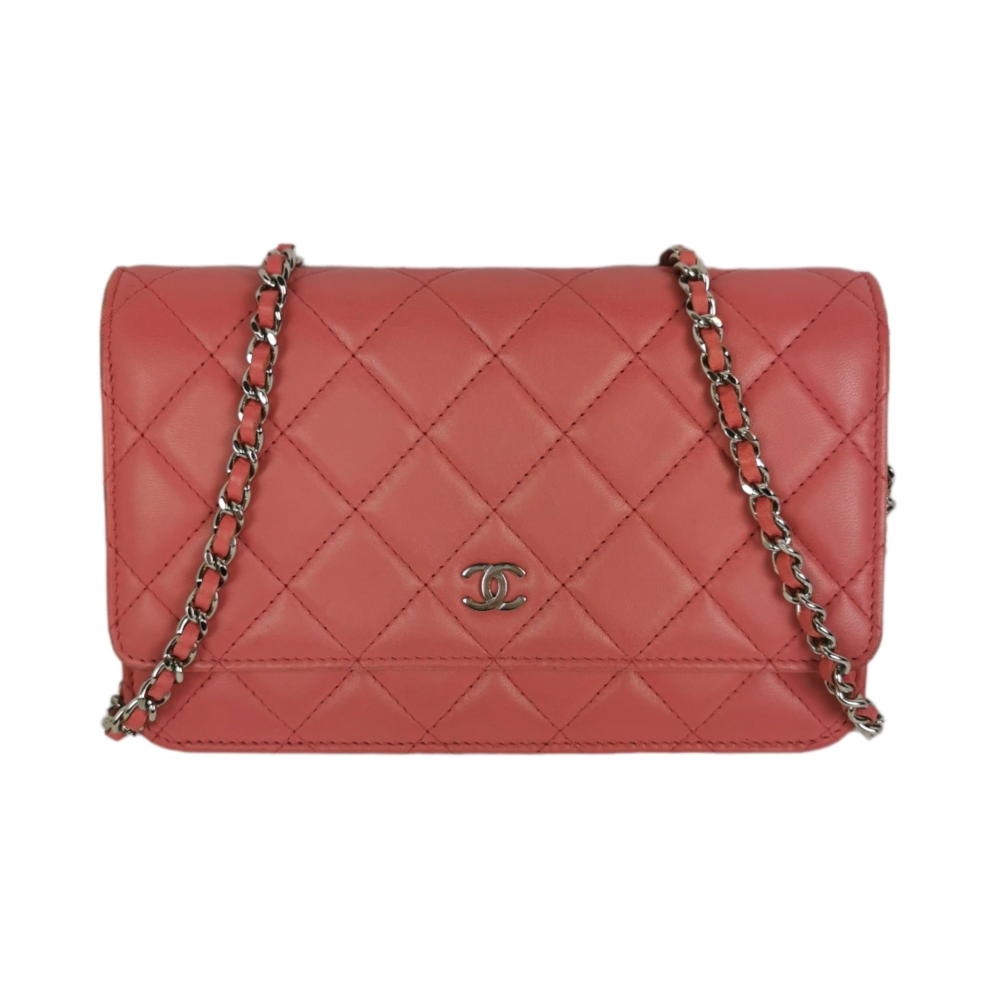 Chanel WoC Pink Lambskin Silver