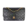 Chanel Classic Double Flap Medium Black Lambskin Gold