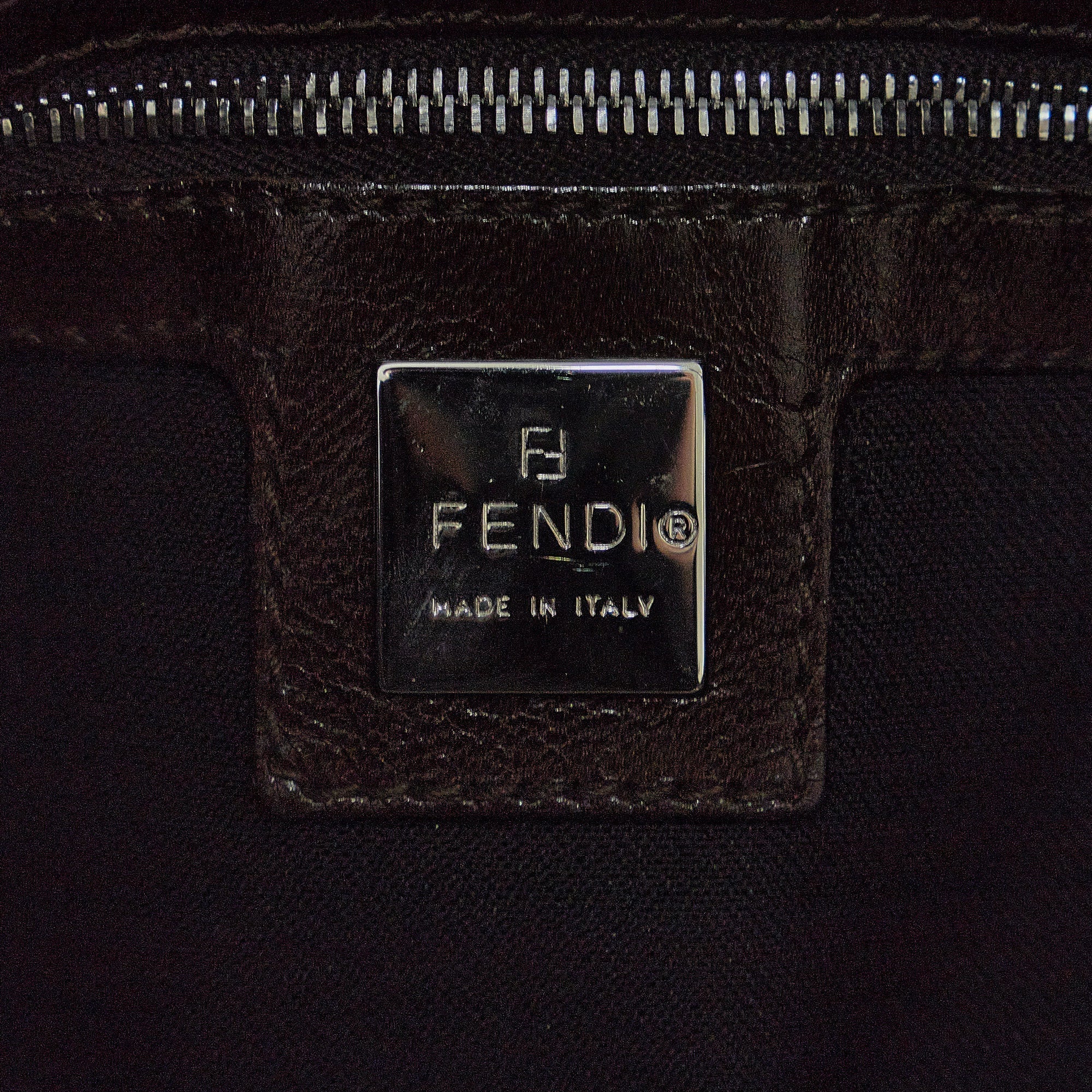 FENDI Suede Shoulder Bag