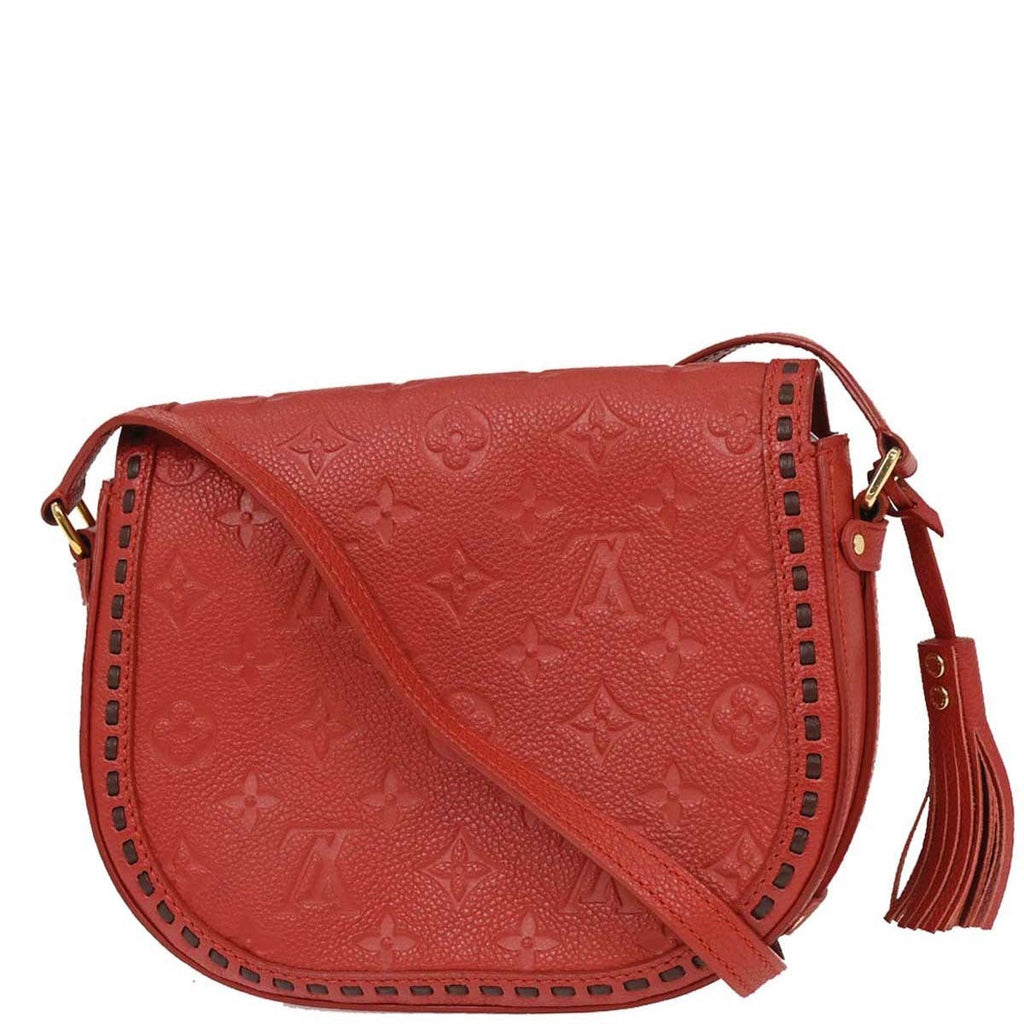 Louis Vuitton 2017 Red Monogram Empreinte Juno Shoulder Bag M43144