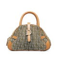 DIOR Oblique Double Saddle Bowler Handbag