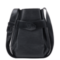 Louis Vuitton Epi Sac D'epaule PM Bucket Bag Noir Black M80157