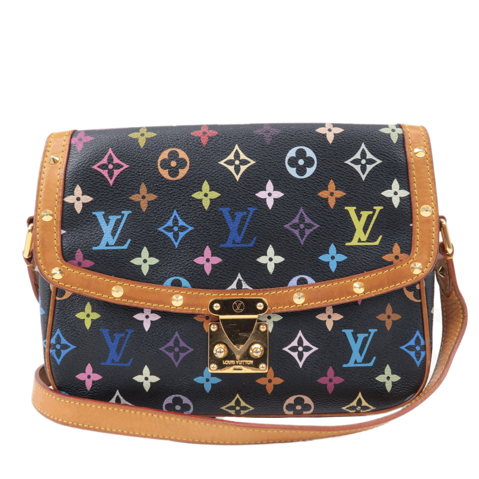 Louis Vuitton Multi Color Sologne Shoulder Bag Noir M92639