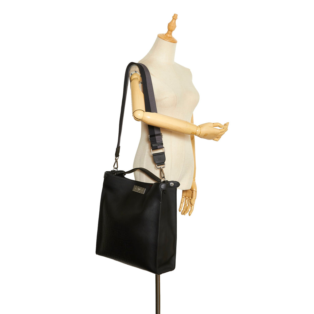 FENDI Zucca Peekaboo X-Lite Satchel