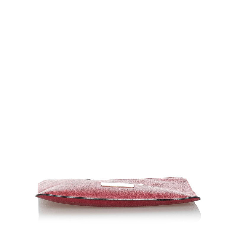 Fendi Leather Face Clutch Bag - '10s