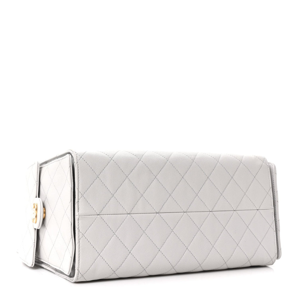 Chanel Caviar Quilted Medium Chanel 25 Handbag Light Gray