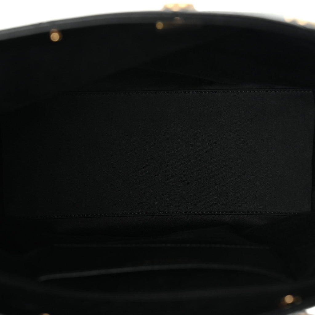 Chanel Shiny Calfskin Quilted Hobo Black