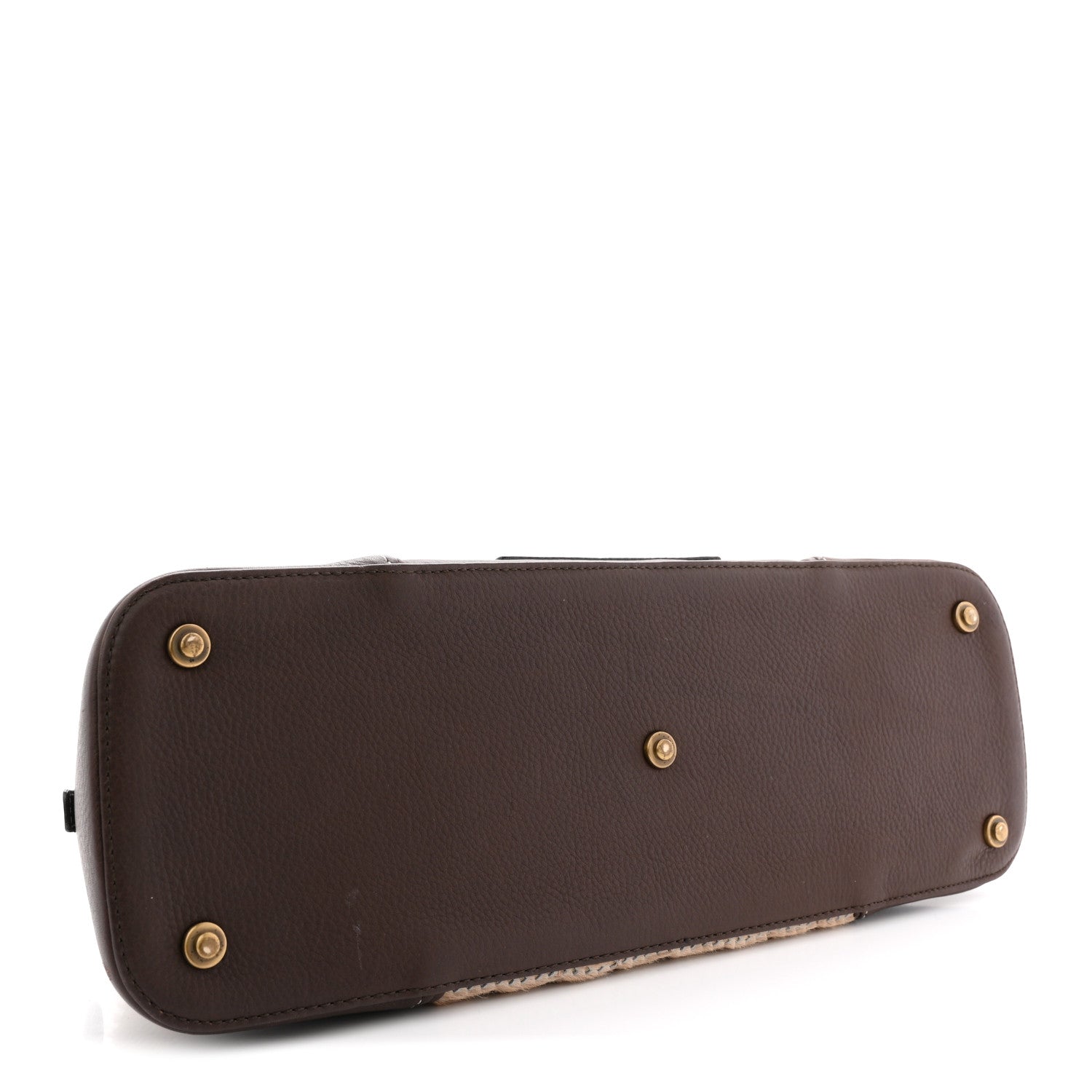 Christian Dior Pony Hair Calfskin Cadillac Tote Brown