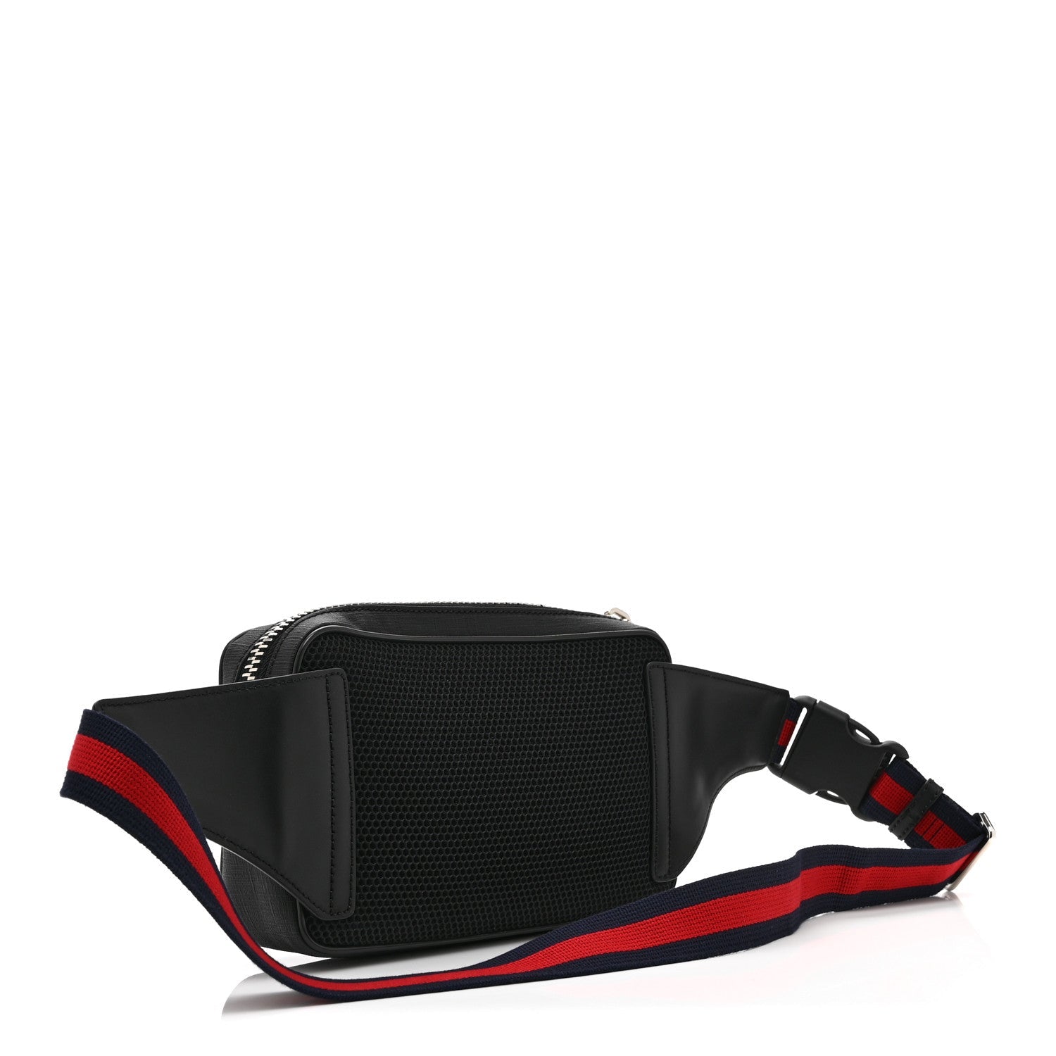 Gucci Soft GG Supreme Monogram Web Belt Bag Black Grey