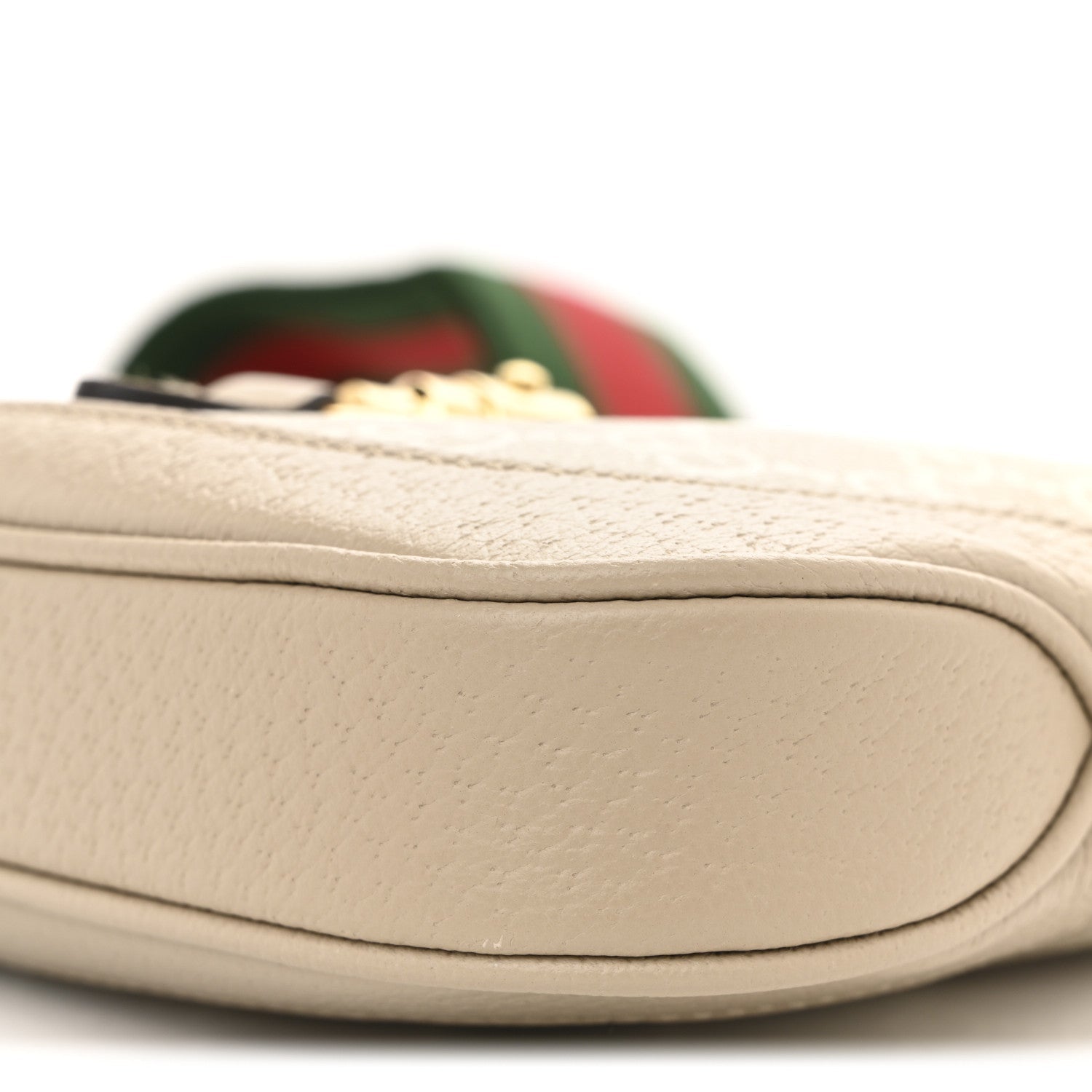 Gucci GG Supreme Monogram Textured Dollar Calfskin Mini Jackie 1961 Hobo Beige Mystic White Oatmeal