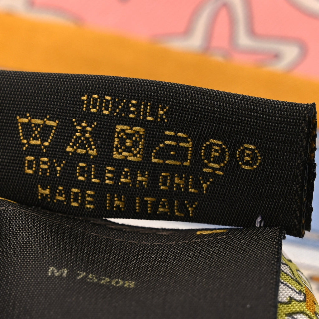 Louis Vuitton Silk Monogram Map Bandeau