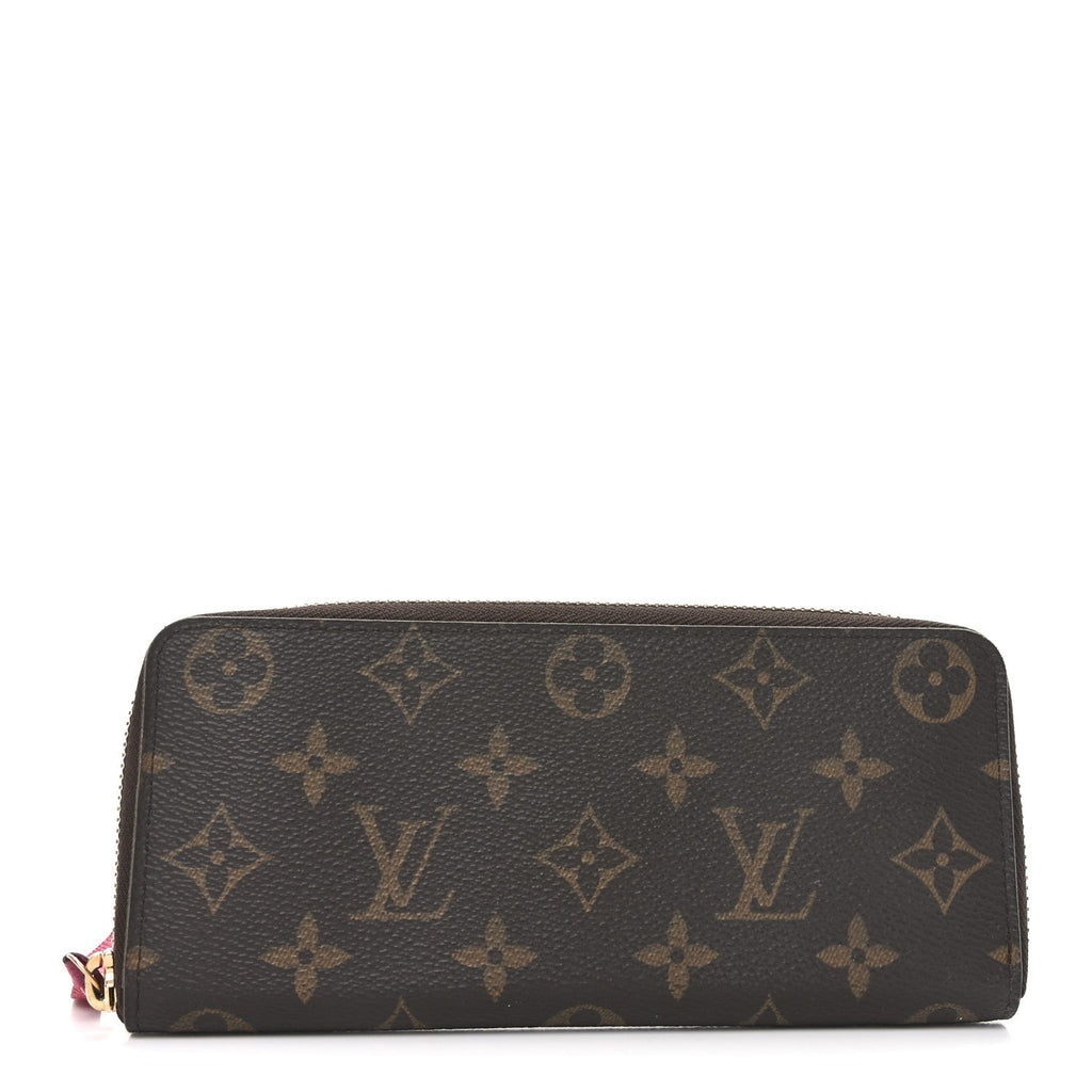 Louis Vuitton Monogram Clemence Wallet Fuchsia