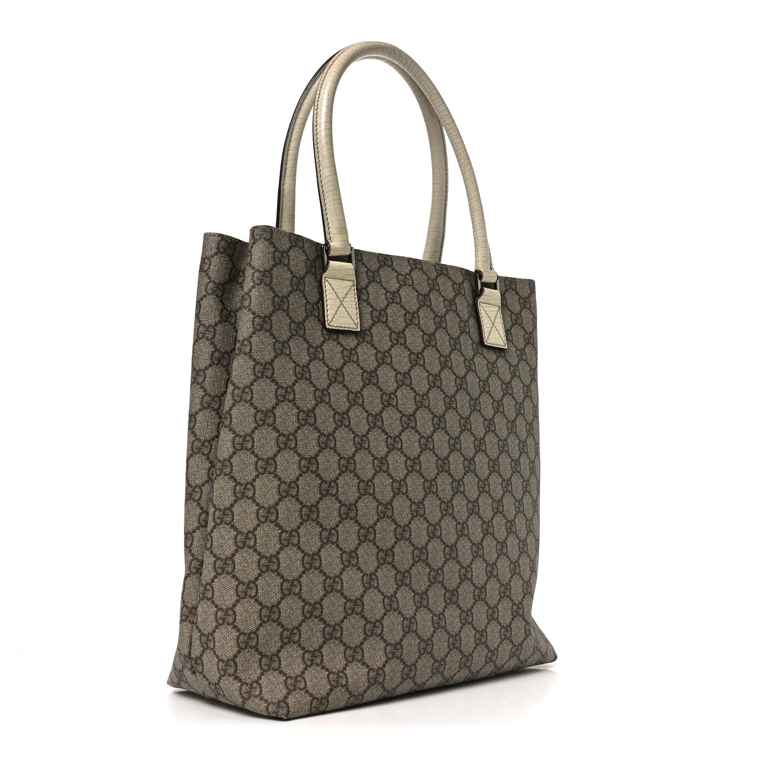 Gucci GG Plus Monogram Small Vertical Tote Off White