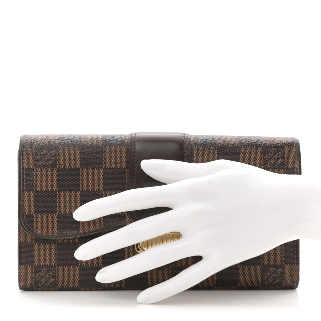 Louis Vuitton Damier Ebene Sistina Wallet