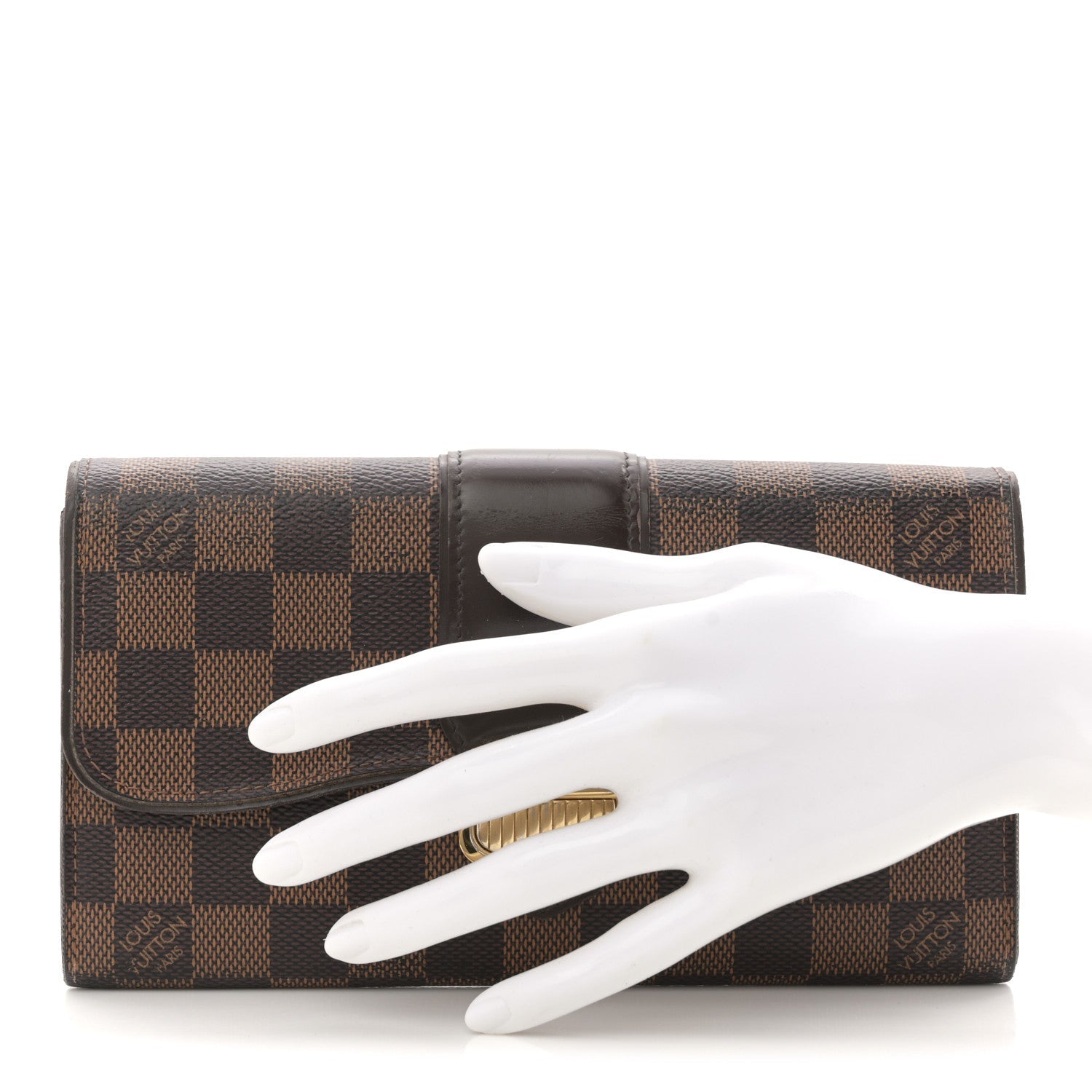 Louis Vuitton Damier Ebene Sistina Wallet