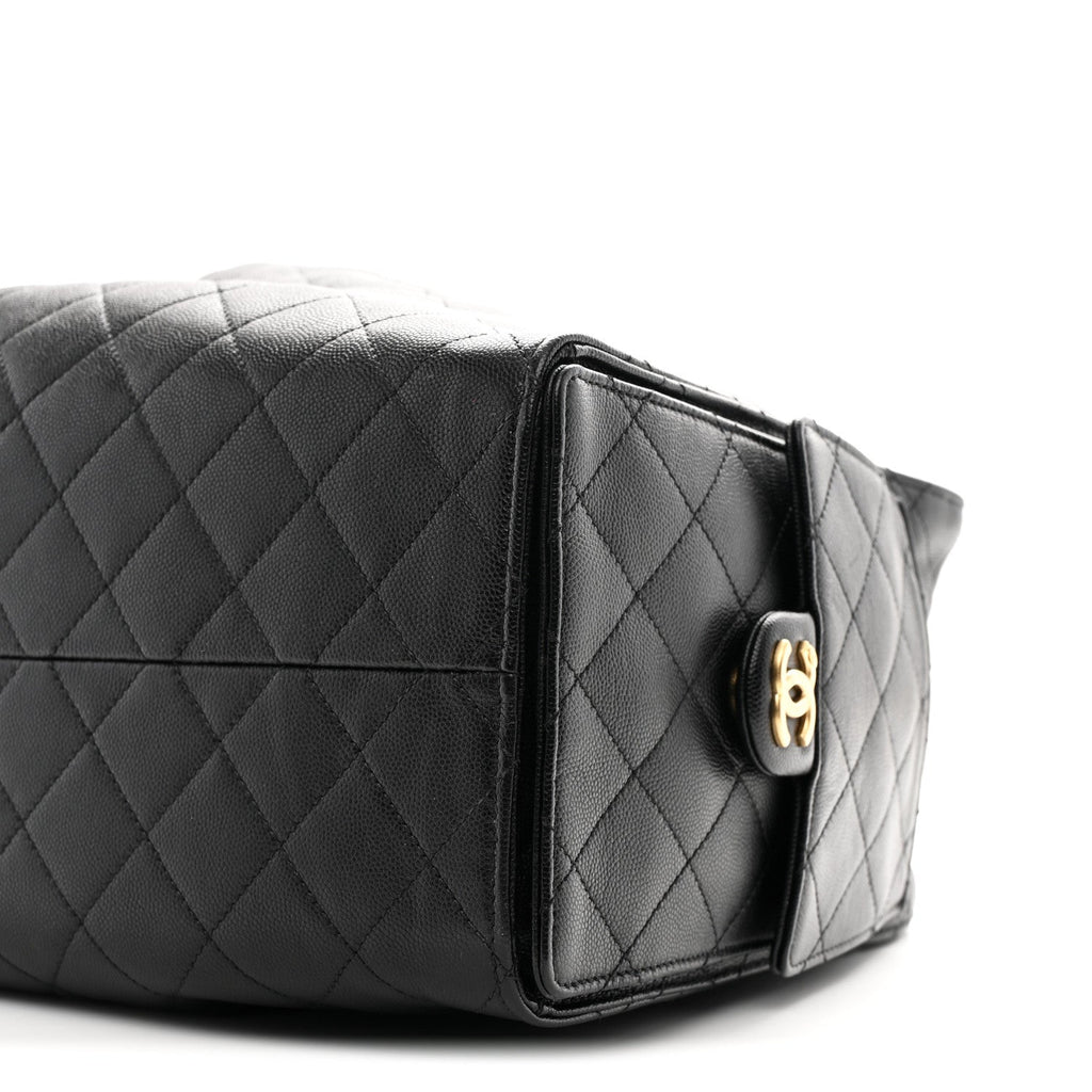 Chanel Caviar Quilted Large Chanel 25 Handbag Black
