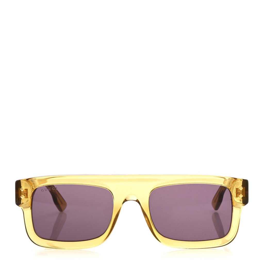 Gucci Acetate Square Frame Sunglasses GG1085S Yelllow