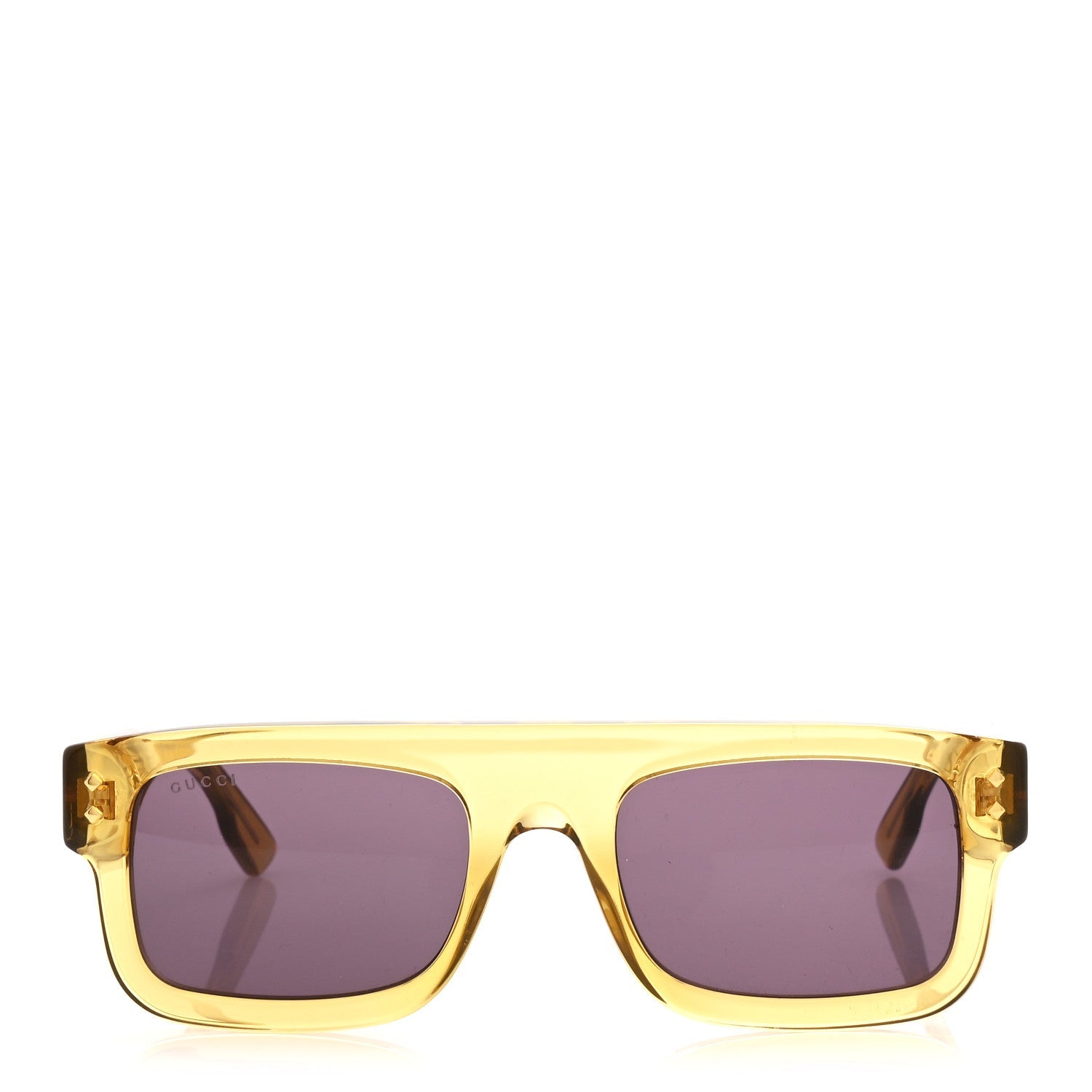 Gucci Acetate Square Frame Sunglasses GG1085S Yelllow