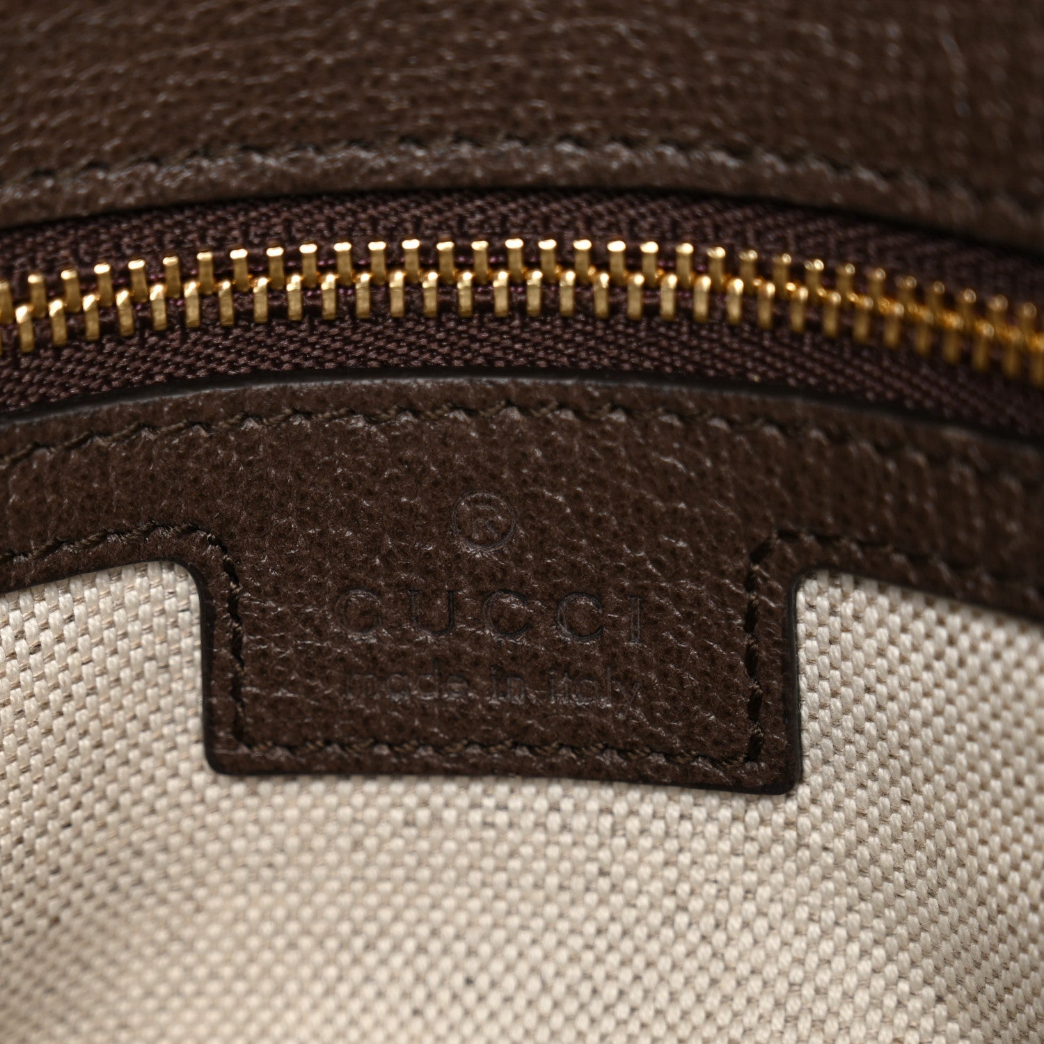 Gucci GG Supreme Monogram Textured Dollar Calfskin Blondie Chain Shoulder Flap Bag Beige Ebony New Acero