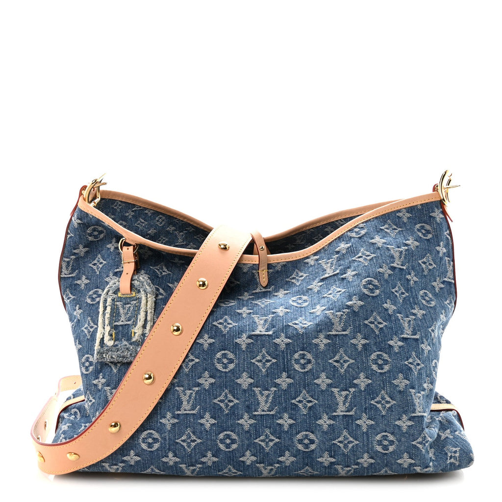 Louis Vuitton Monogram Denim CarryAll MM Blue