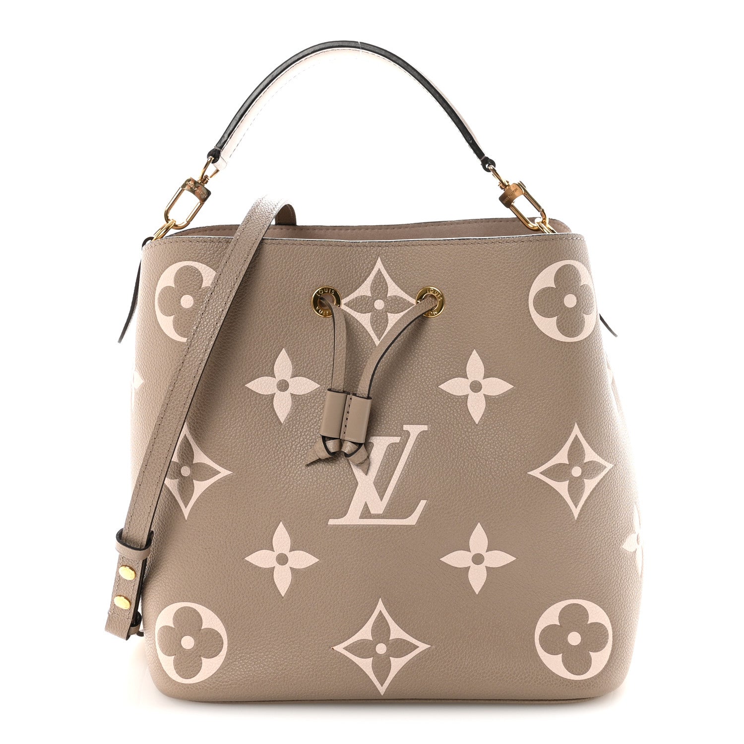 Louis Vuitton Empreinte Monogram Giant Neonoe MM Tourterelle Creme