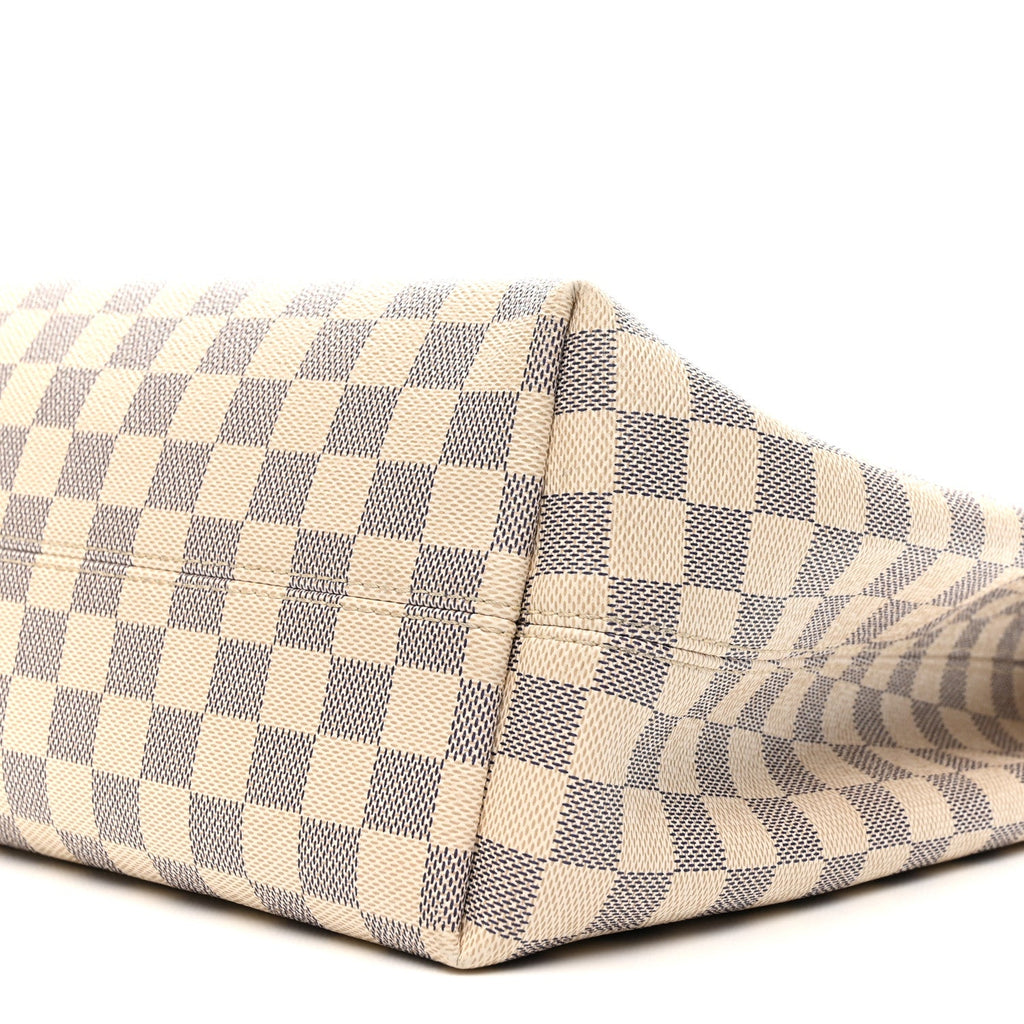 Louis Vuitton Damier Azur Graceful MM Rose Ballerine