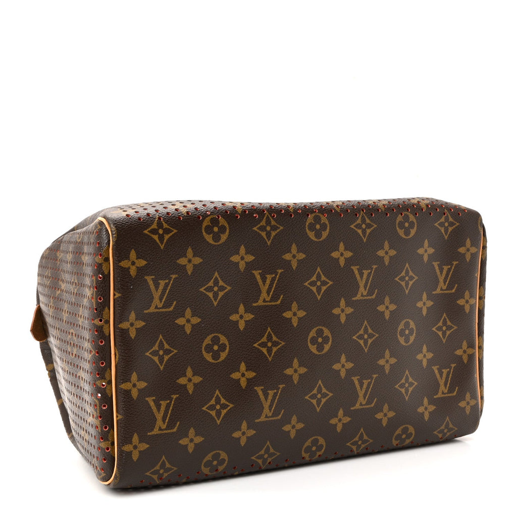 Louis Vuitton Monogram Perforated Speedy 30 Orange