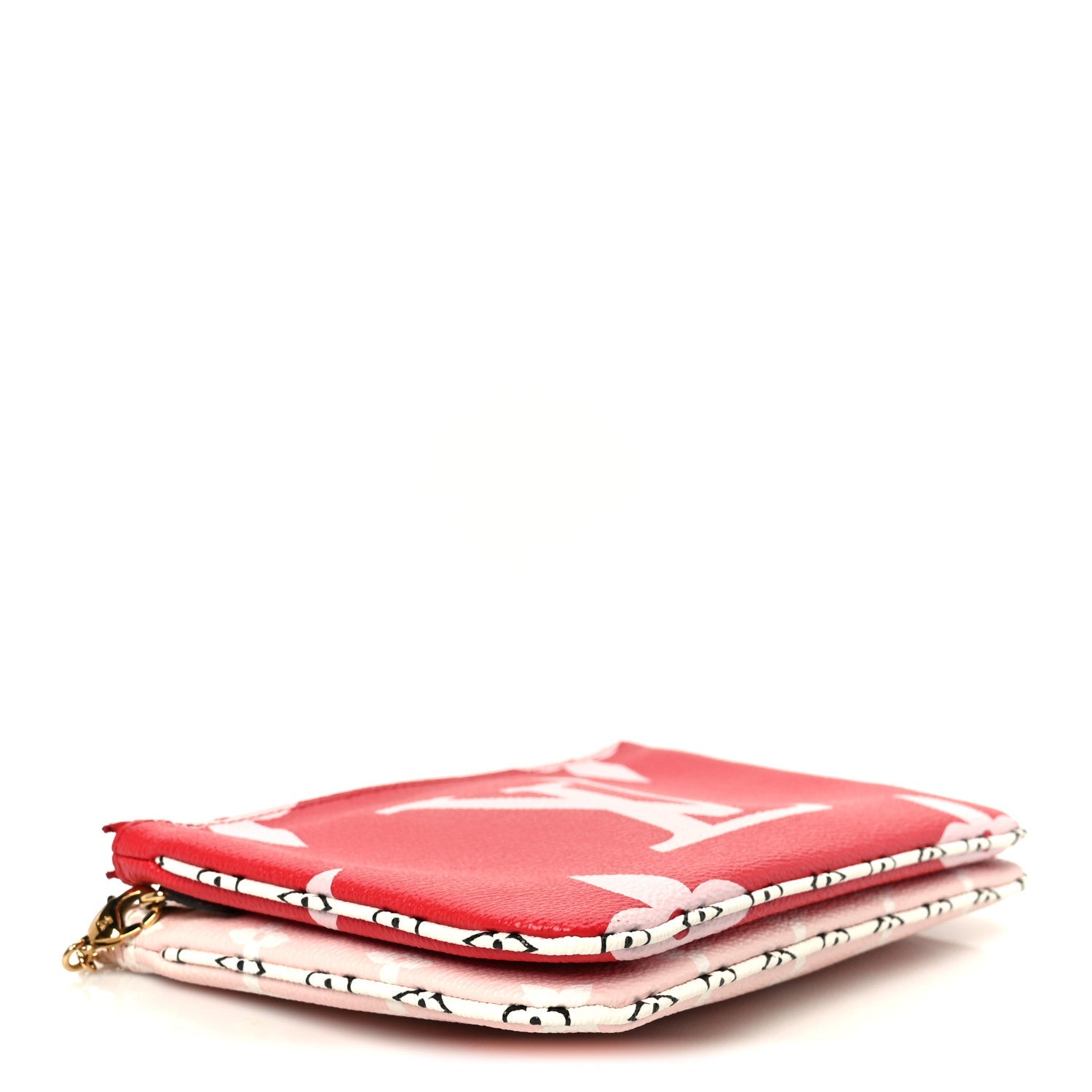 Louis Vuitton Monogram Giant Double Zip Pochette Rouge