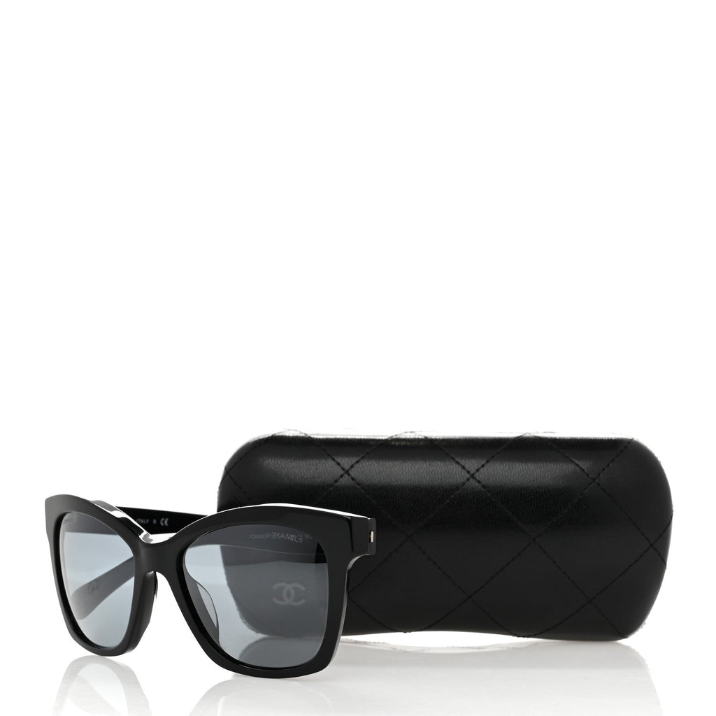 Acetate CC Butterfly Signature Sunglasses 5313-A Black