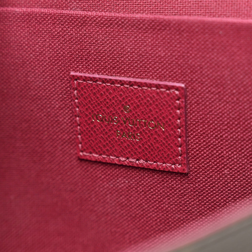 Louis Vuitton Monogram Pochette Felicie Chain Wallet Fuchsia