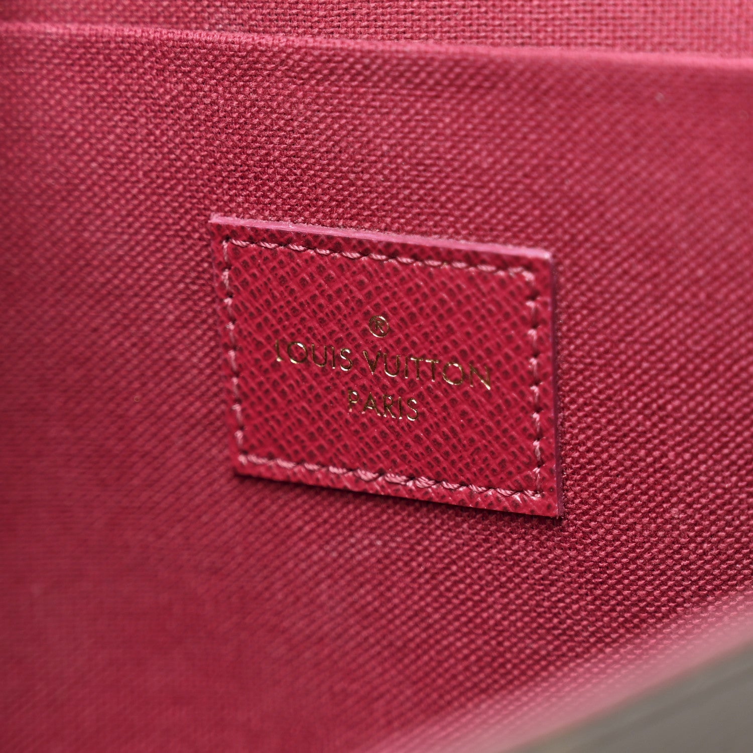 Louis Vuitton Monogram Pochette Felicie Chain Wallet Fuchsia
