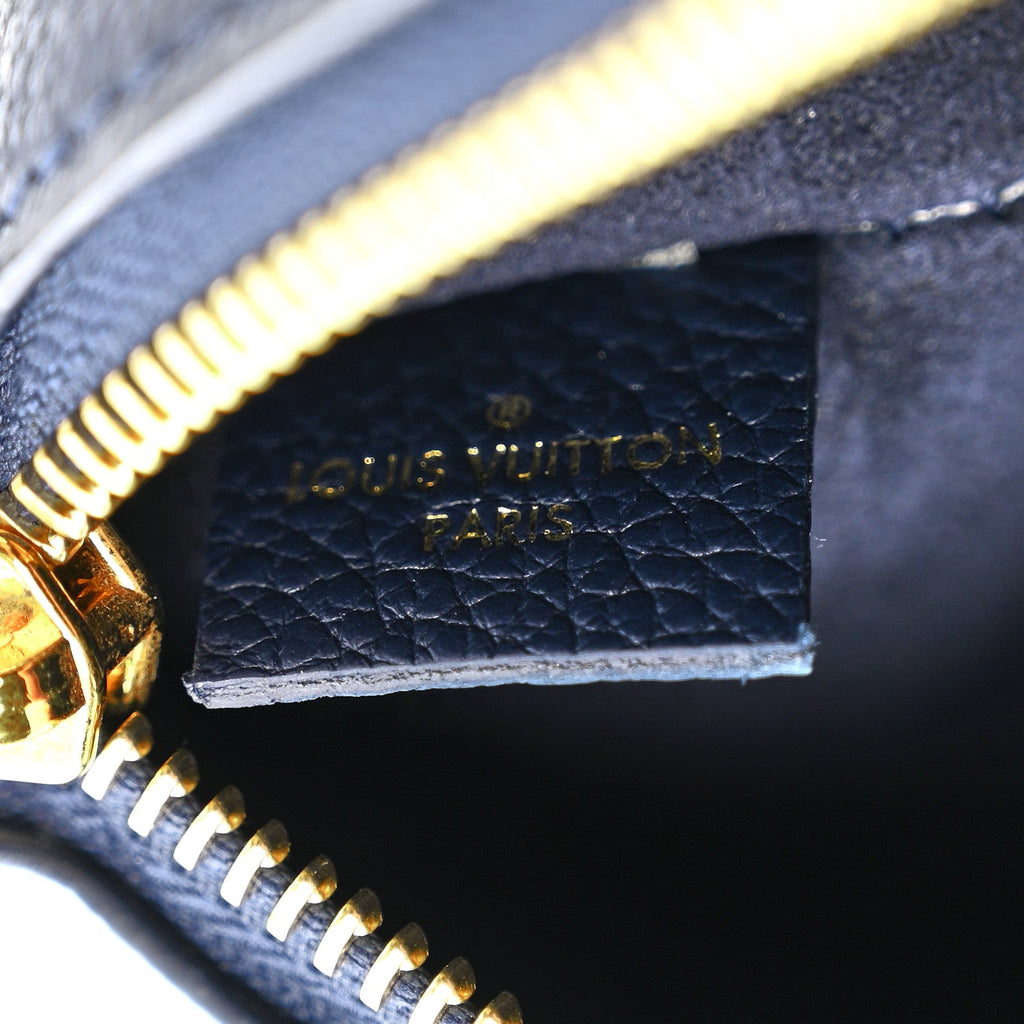 Louis Vuitton Empreinte Monogram Giant Neverfull MM Pochette Navy