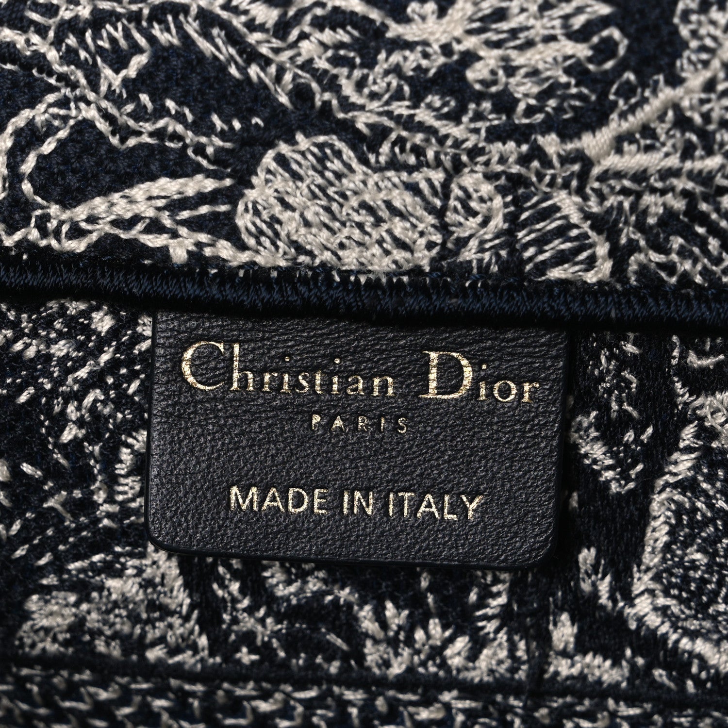 Christian Dior Canvas Embroidered Small Dioriviera Toile De Jouy Book Tote Blue